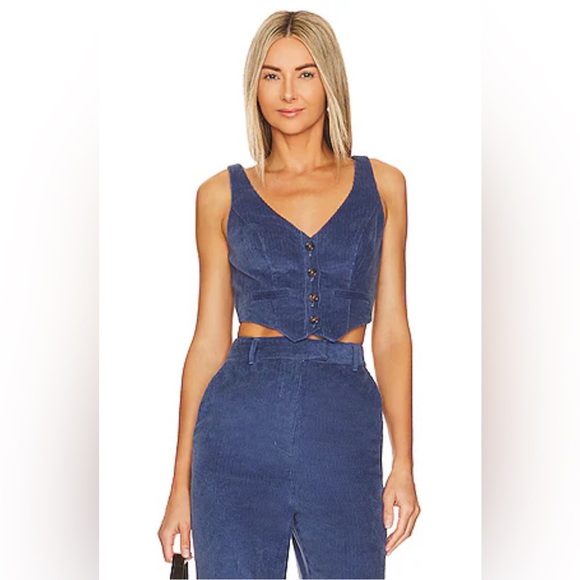 House of Harlow 1960 Cardella Button up Vest and Pant Set